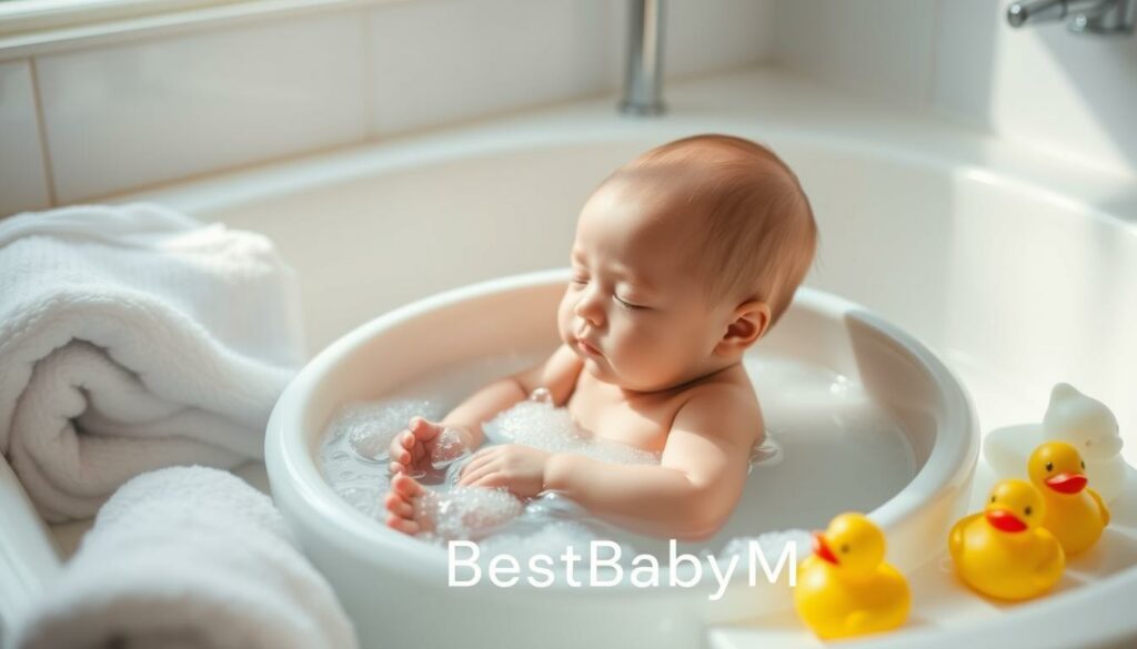 newborn bathing