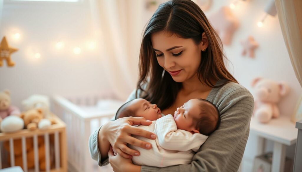 soothing a newborn