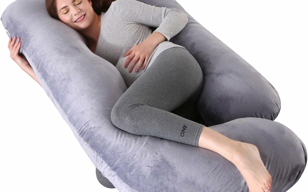 60 Inch Pregnancy Pillows for Sleeping Cooling Pregnancy Pillow,U Shaped Pregnancy Body Pillow,Maternity Pillows for Pregnant Women with Removable Washable Velvet Cover.(Light Grey)