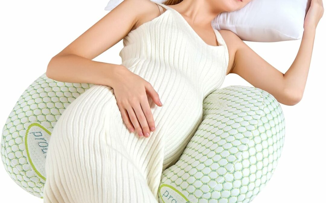 Pregnancy Pillow for Sleeping,Portable Adjustable Maternity Pillow,Support for Back, Belly, HIPS for Pregnant Women,Ease The Discomfort of Pregnancy,Green